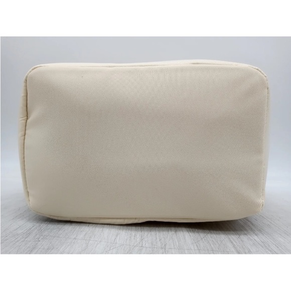 LouLu Ivory Nylon Drawstring Backpack Handbag Purse - Picture 6 of 7